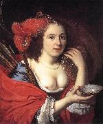 Bartholomeus van der Helst Anna du Pire as Granida painting